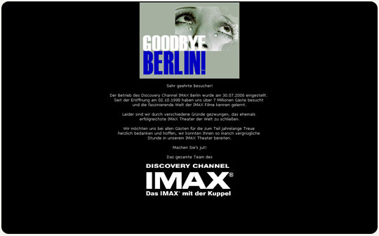 IMAX Website