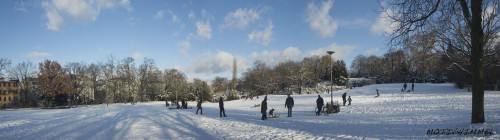 Rodeln am Kreuzberg (Panorama)