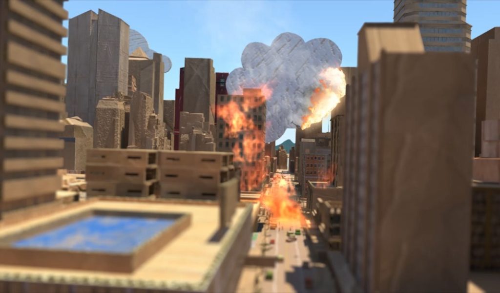 Fire in Cardboard City